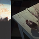 L: an image from Ana Mendieta’s “Untitled (Rape Scene),” 1973; R: an image from an early trailer for Suspiria via Hyperallergic